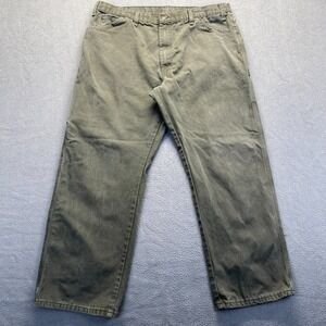 Men's 40x30 Dickies River Moss Green Canvas Carpenter Outdoor Work Pants 1939RMS